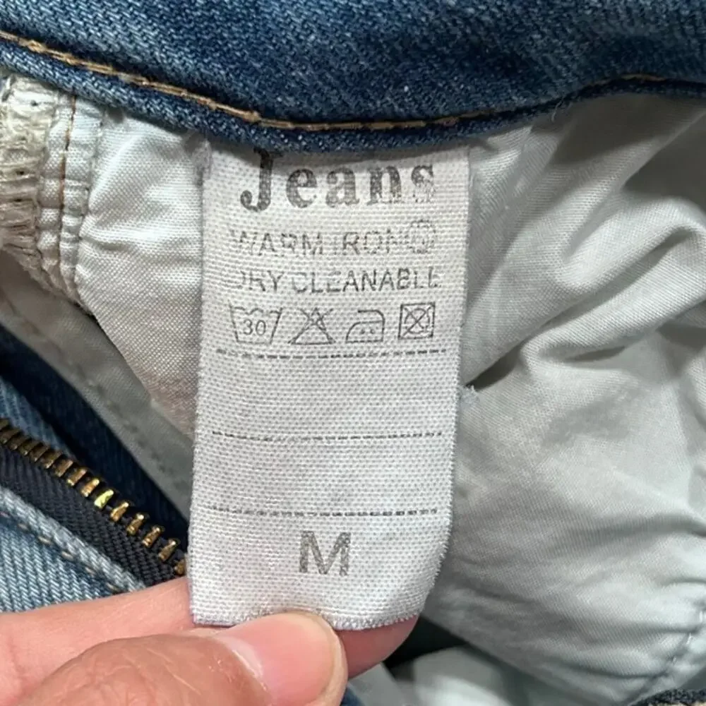 SG Studio Light Wash Wide Straight Leg Dad Jeans Size M - Picture 6 of 10
